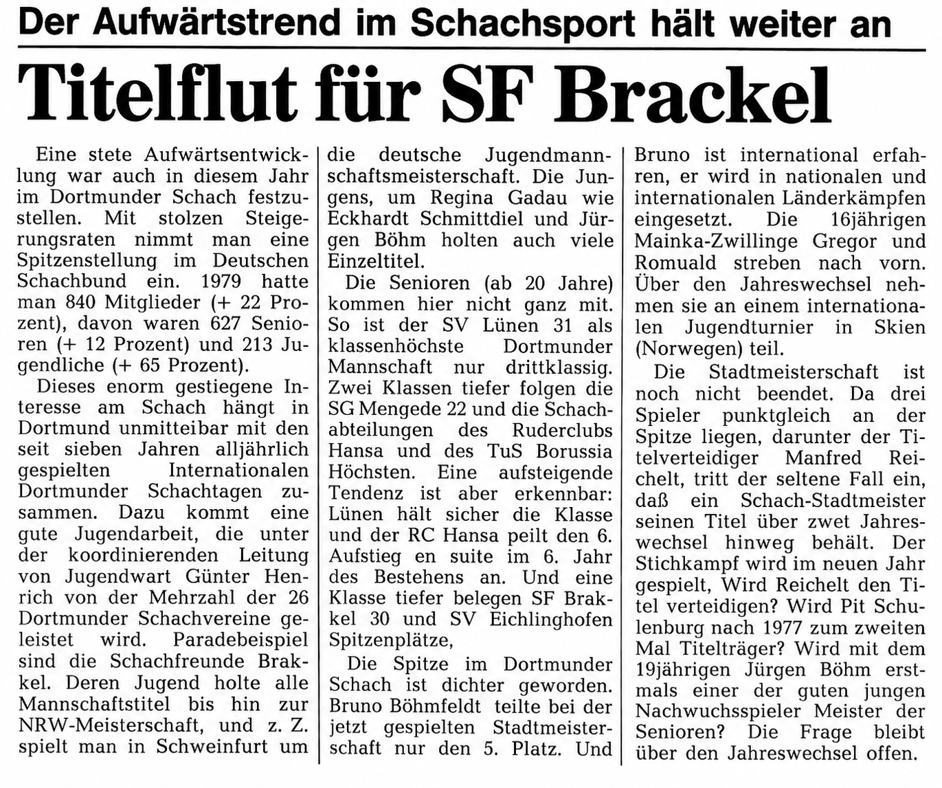 1979-Berichte