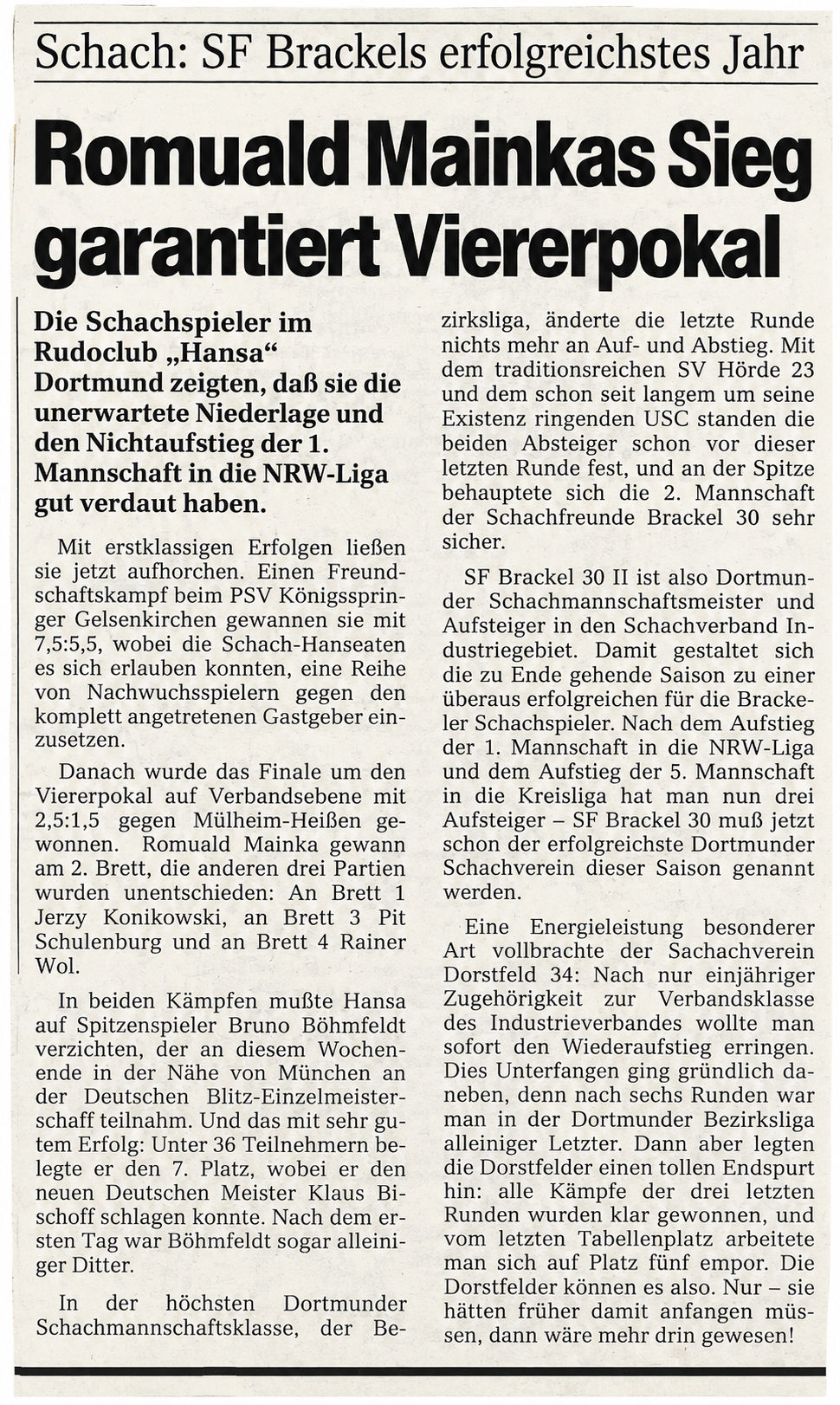 1982-Erfolge