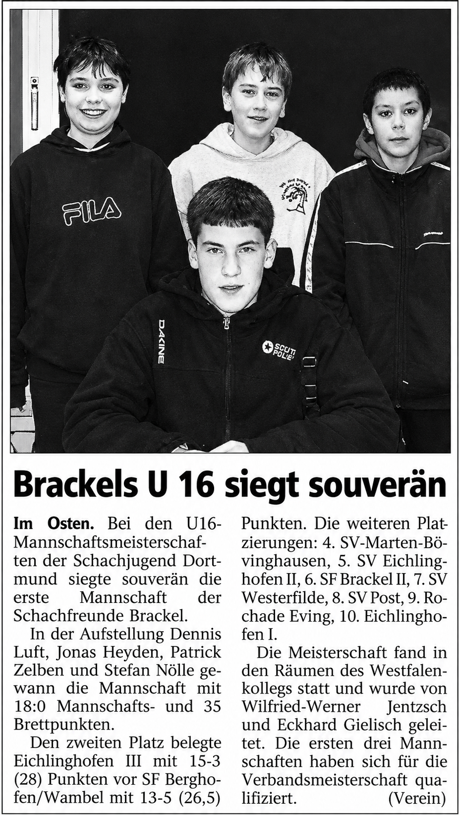 2004-U16-Mannschaft